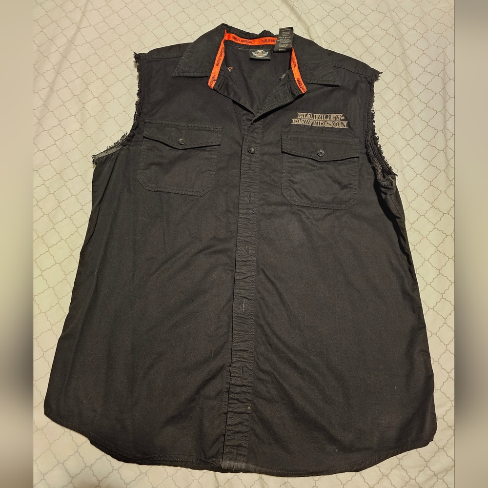 Harley-Davidson Black Sleeveless Shirt